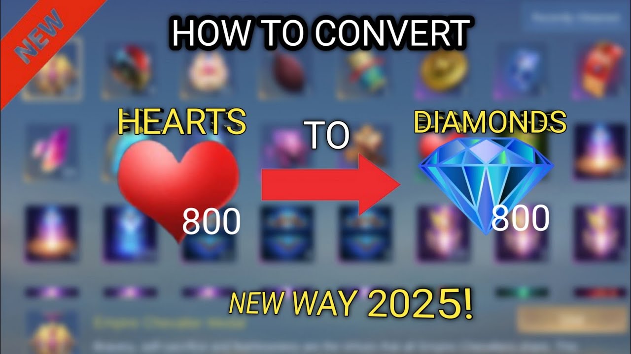 TUTORIAL!! HOW TO CONVERT HEARTS INTO DIAMONDS/SKINS? | NEW WAY 2025! | MLBB
