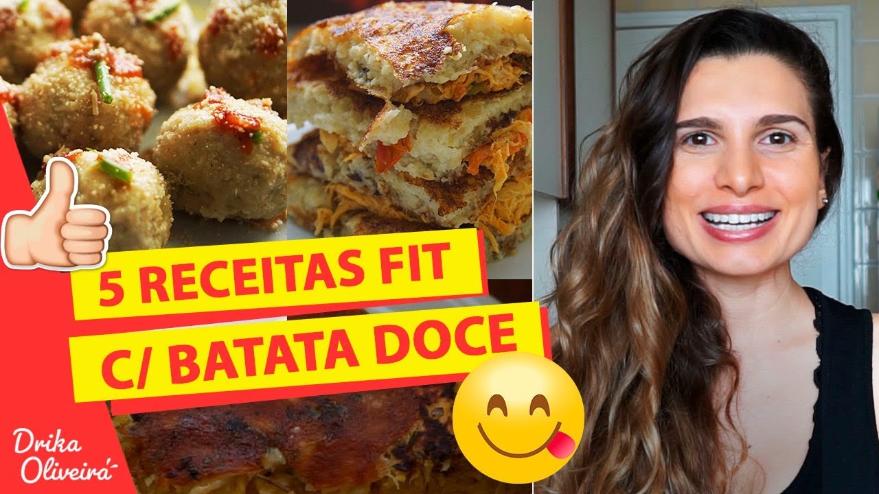 5 RECEITAS FIT FÁCEIS COM BATATA DOCE / Reeducação alimentar