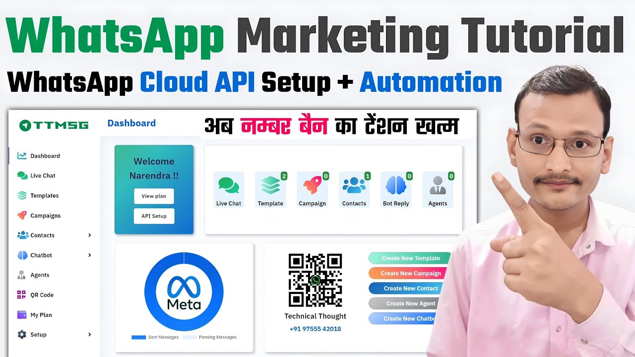 WhatsApp Marketing Tutorial | WhatsApp Cloud API Setup | WhatsApp Automation & Bulk Message Tool