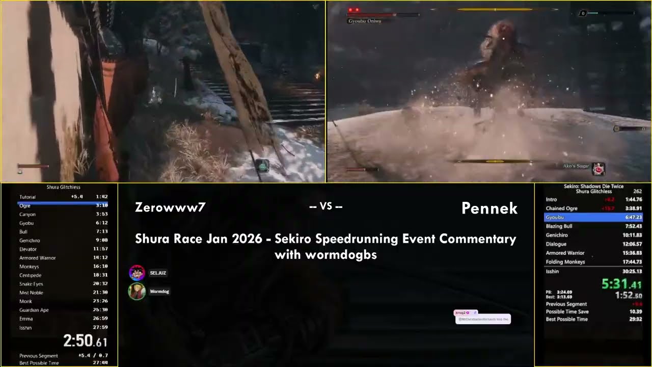 🔴 Sekiro Speedrun Tournament 🔴 Zerow vs Pennek