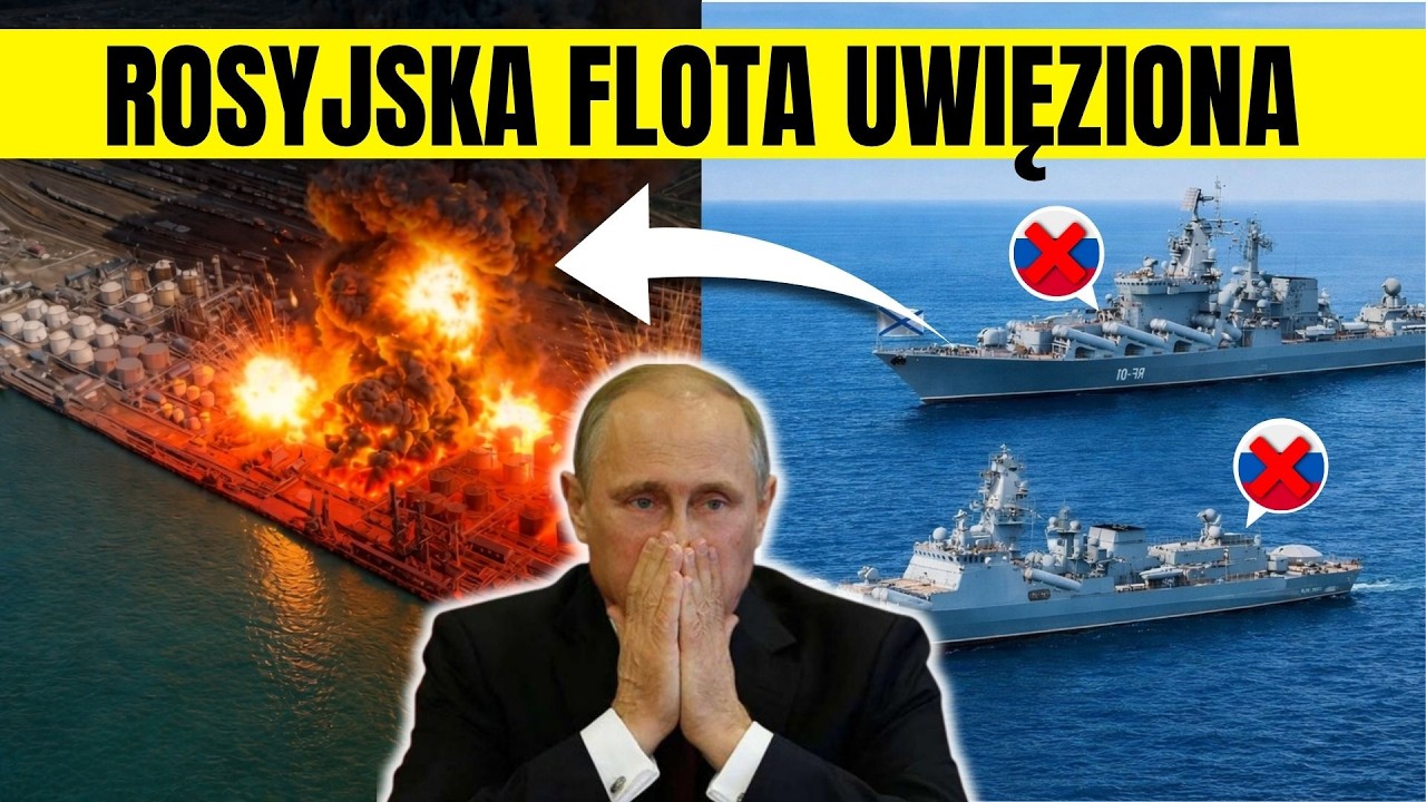 Putin pr&oacute;bował ukryć swoją flotę... jak Ukraina zamieniła ją w ŚMIERTELNĄ PUŁAPKĘ