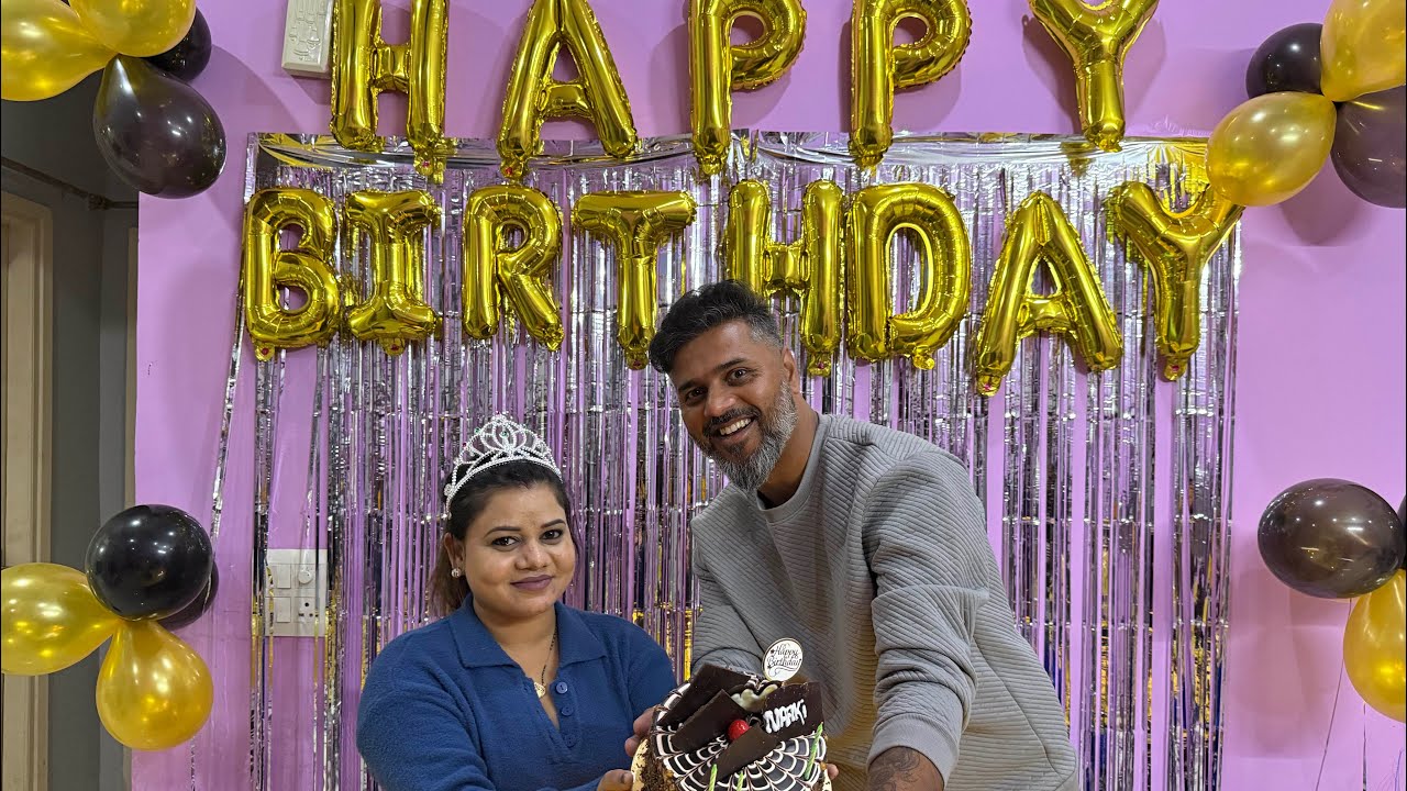 Nikki ko diya birthday surprise(surajbhatiavlogs)￼