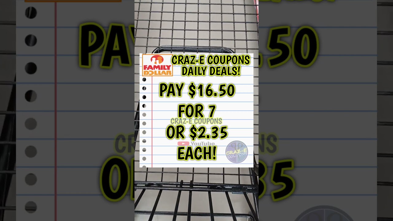 🚨RUN! NOW! #couponing #familydollar #deals