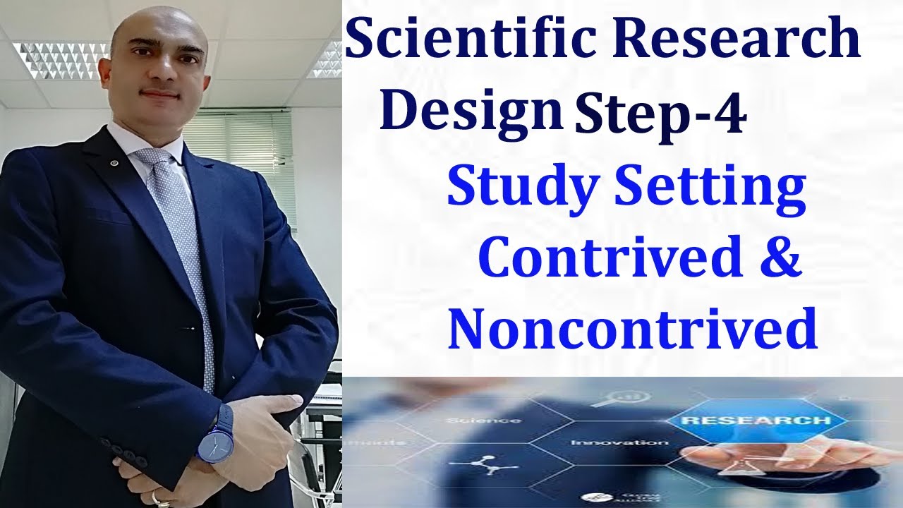 Scientific Research Design|Step-4| Study Setting Contrived & Non-contrived |English|