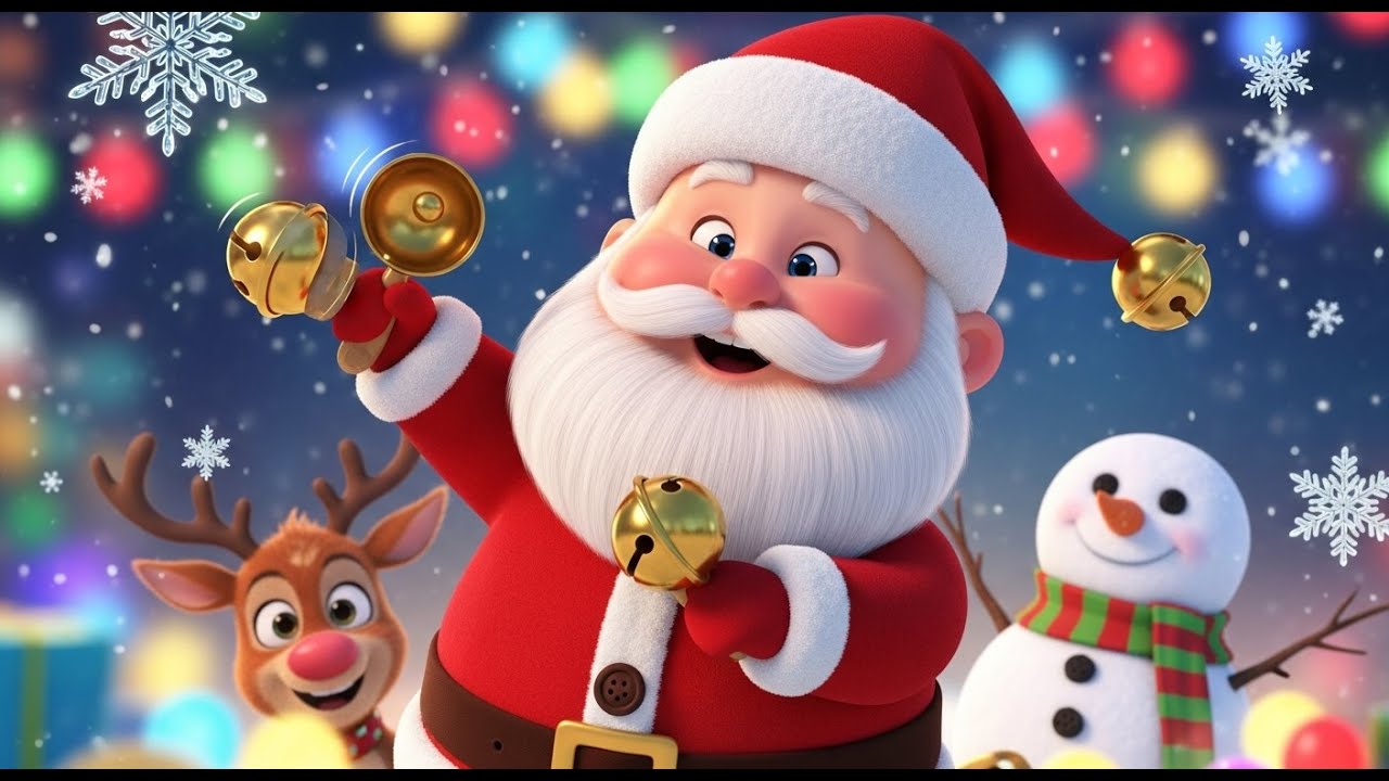 🎅 Jingle Bell Jingle Bell 🎶 Cute Christmas Song for Babies | Holiday Nursery Rhyme