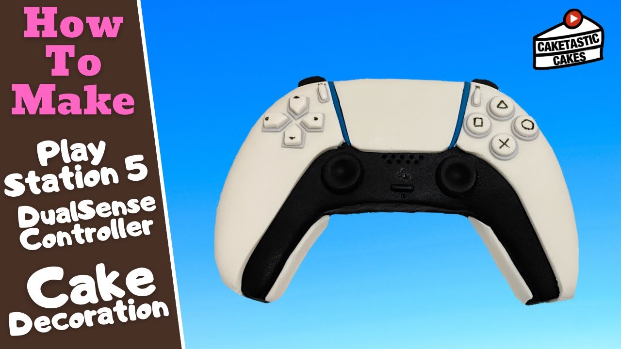 Учебник по торту PlayStation 5: как сделать украшение на торт в виде контроллера DualSystem
