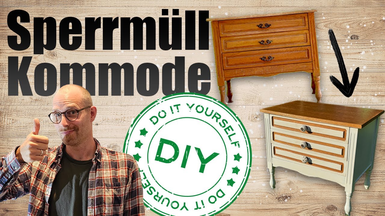 DIY | UPCYCLING | Sperrm&uuml;ll Kommode mit Pep-up Farbe