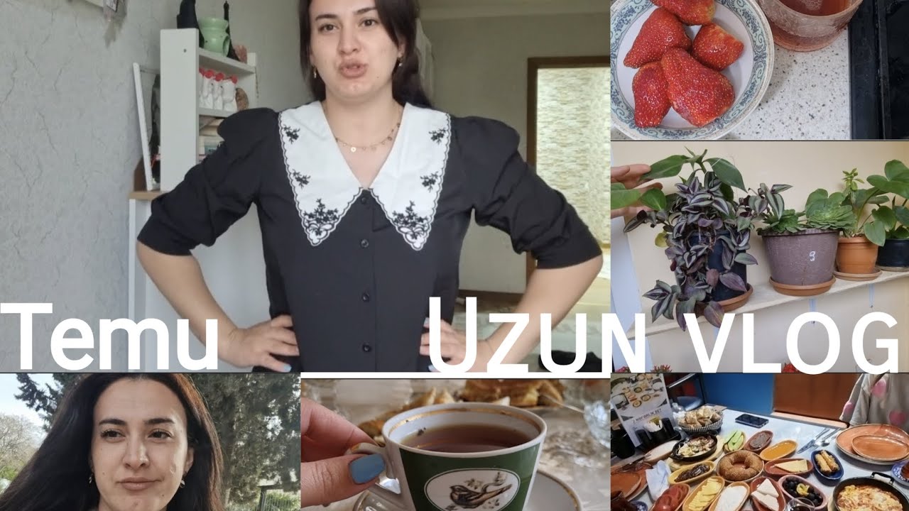 Səhər yemeyi | qonşuda çay süfrəsi | temu bağlama  #vlog #temu