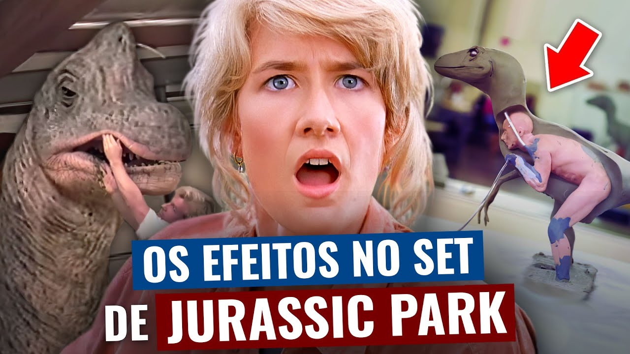 O SEGREDO dos EFEITOS PR&Aacute;TICOS de JURASSIC PARK (dinossauros animatr&ocirc;nicos e mais!)