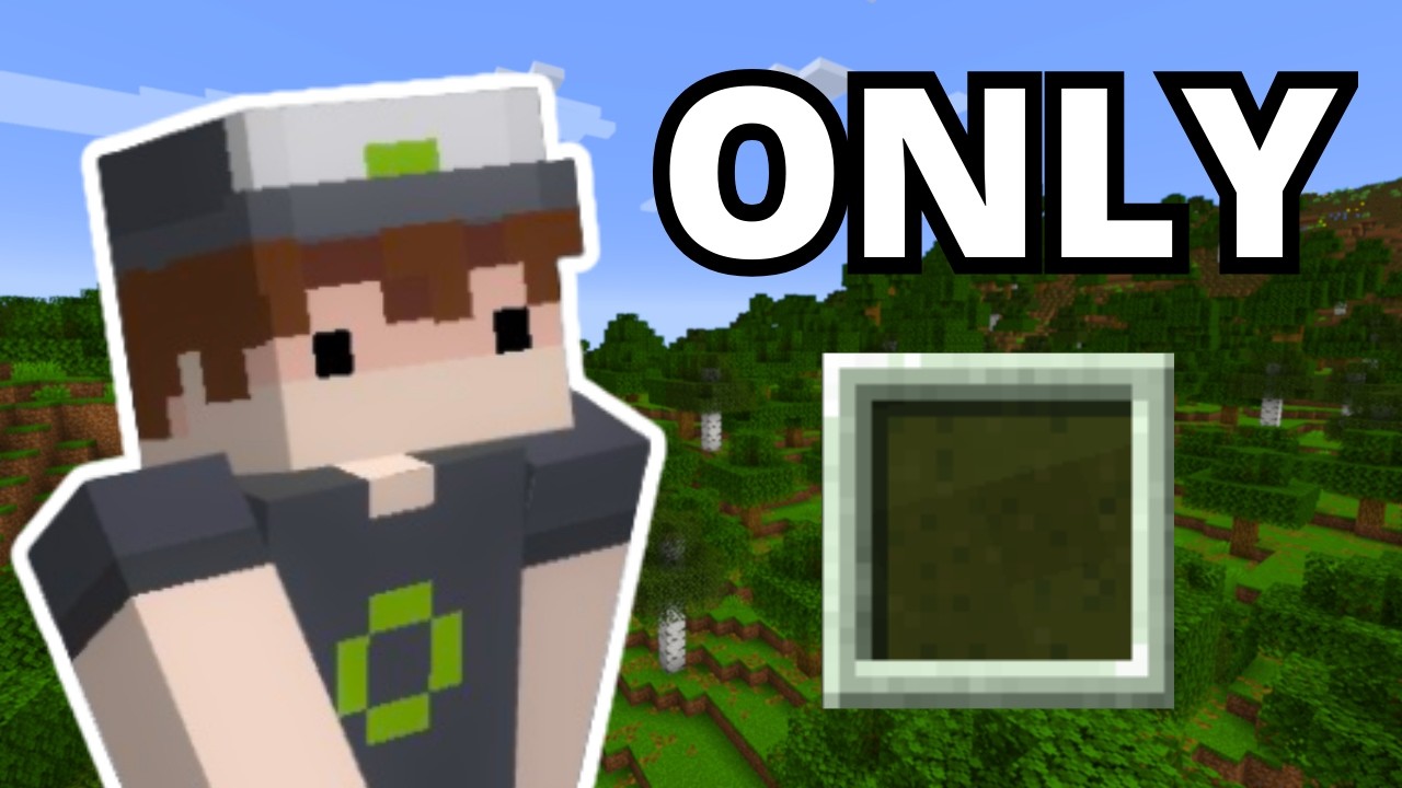 Minecraft but I have NO INVENTORY