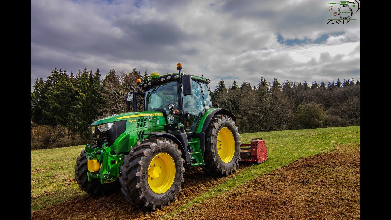 Wildsch&auml;den beseitigen mit John Deere 6130R und Craco Planier Profi 2650