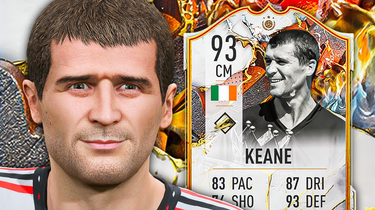 IS HE WORTH IT? 😨 93 Trophy Titan Icon Keane Player Review - FIFA 23 Ultimate Team