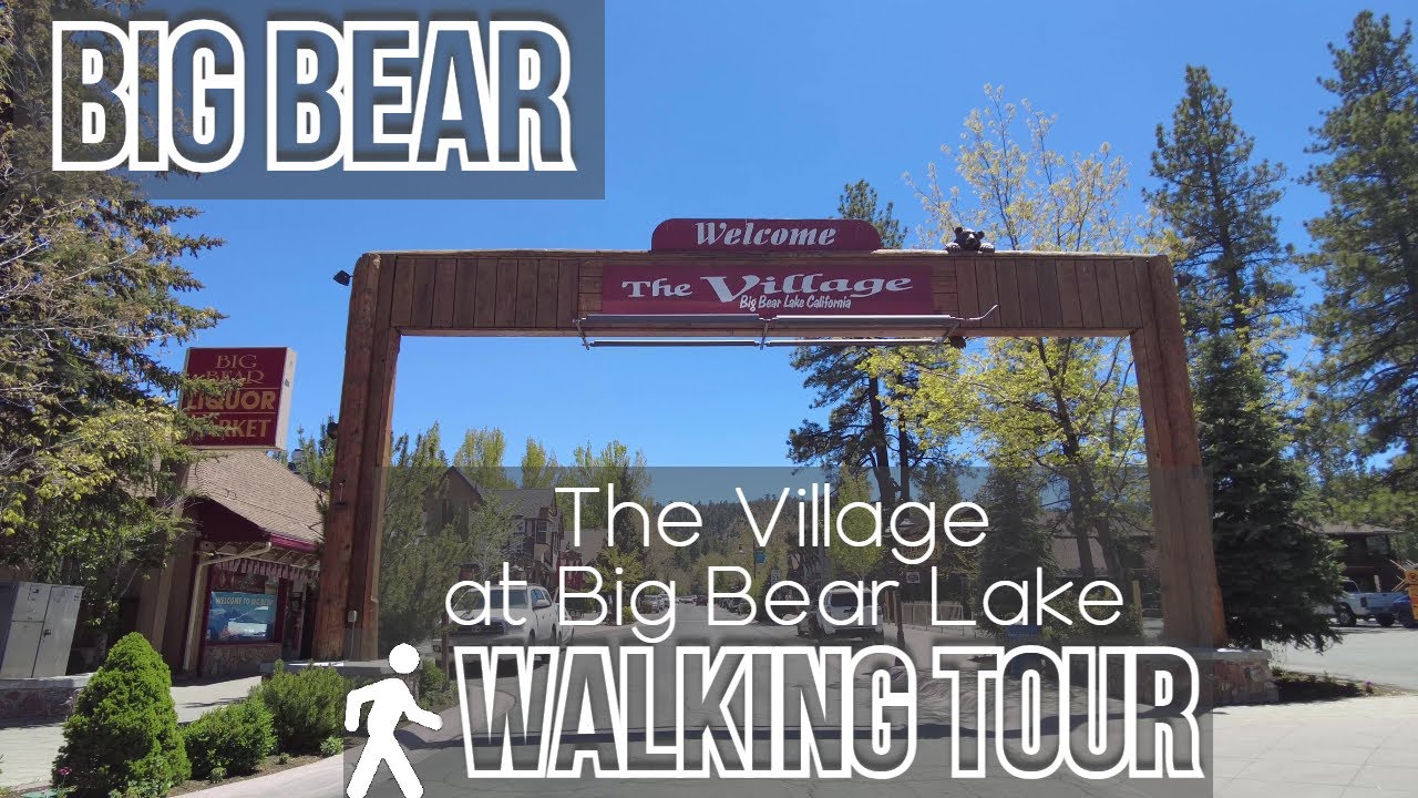 🌲 Big Bear Lake Village | Walking Tour 4K