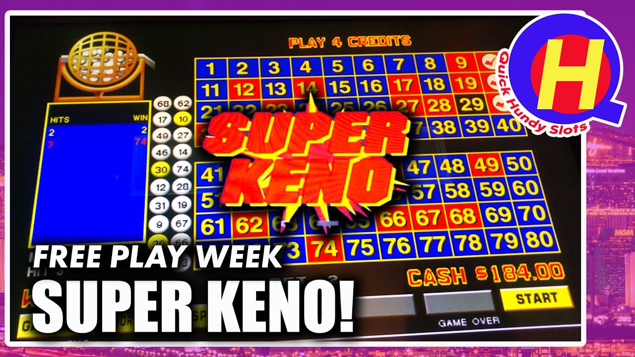 Super Keno for the Win! SK3?? #QHSFreePlayWeek