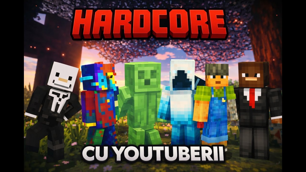 Minecraft Hardcore România – Provocarea supremă cu YouTuberi!