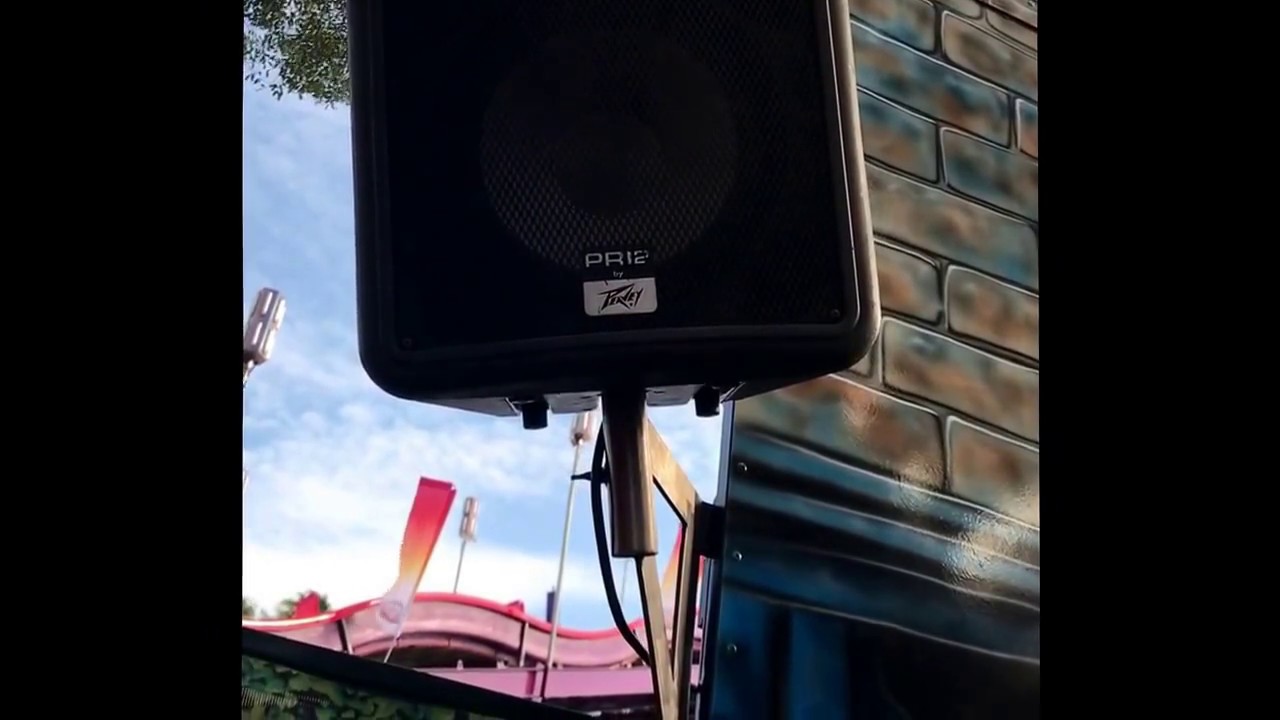 La county fair Haunted mansion area music and sounds live audio