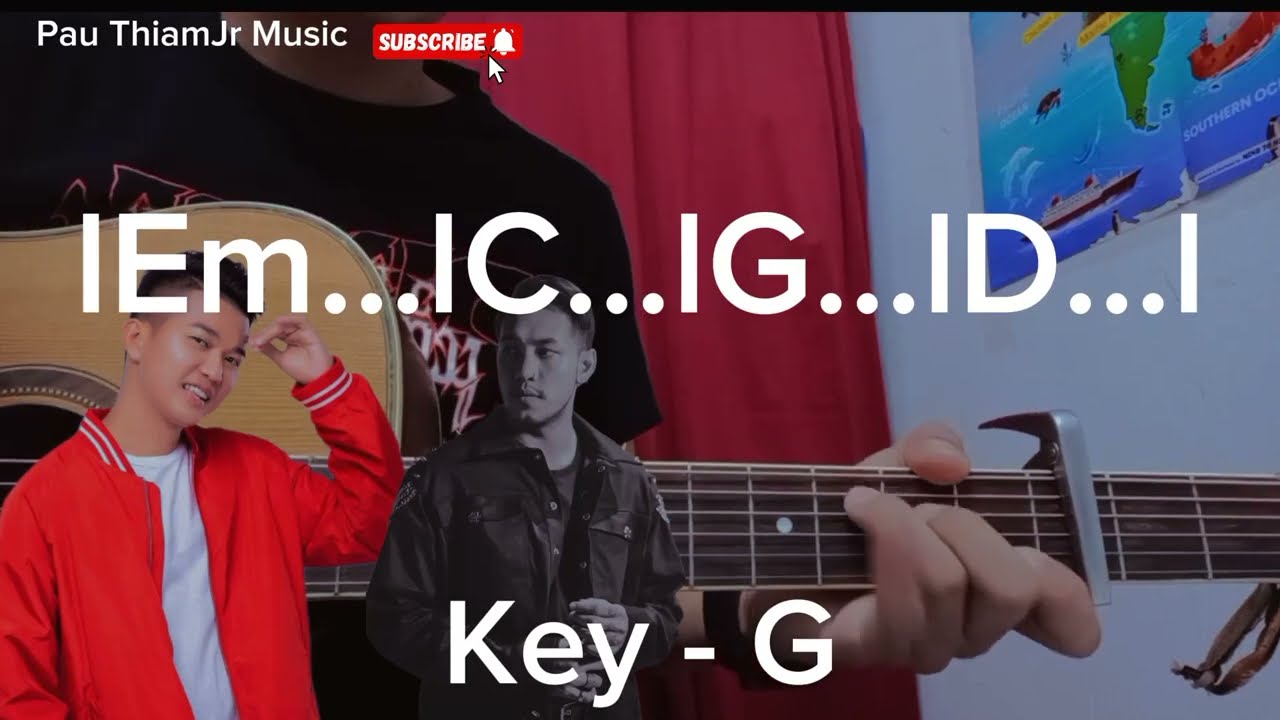 8ရက 8လ 8နာရီ - G fatt & Shew Htoo (Guitar chord အလွယ်တီးနည်း)