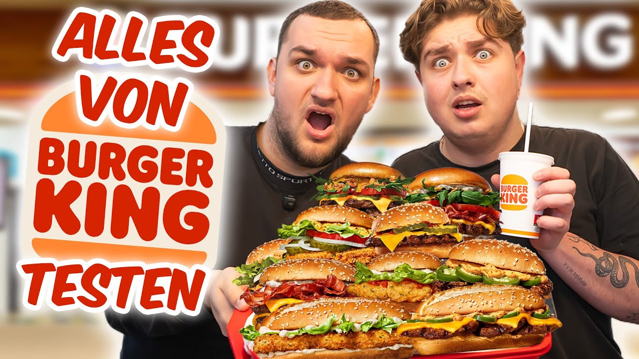 ALLE BURGERKING Burger testen! 🍔😍 (mit Nico)