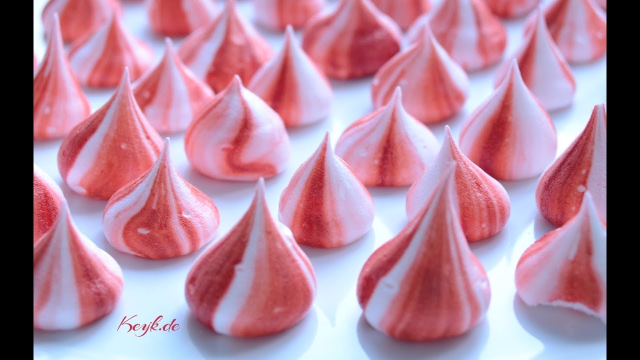 Strawberry Meringue Kisses