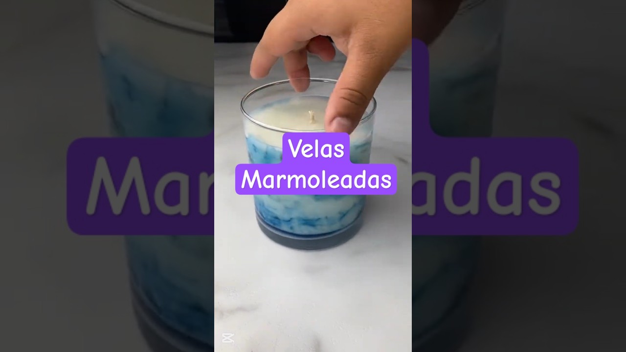 Velas marmoleadas #velasdecorativas