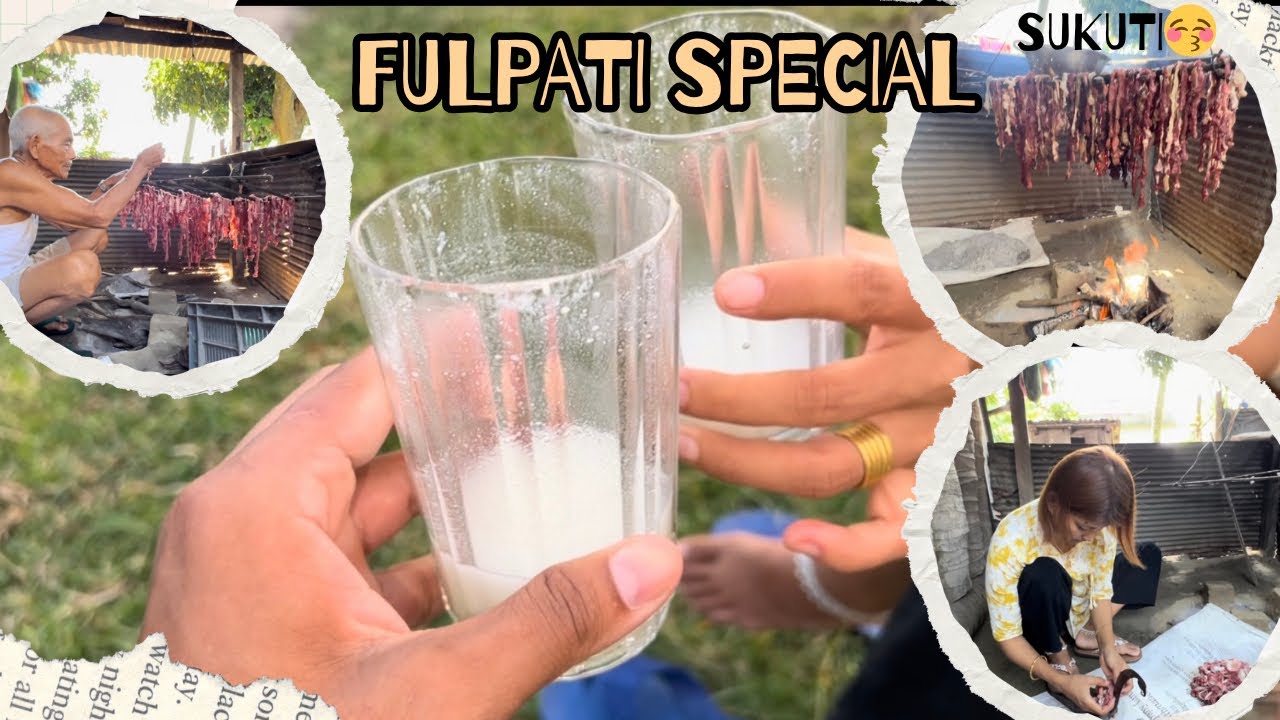 Dashain Fulpati Ma Sukuti Banaudai Buwa Ra Budi🥰🙏|Daju, Ma र Budi Gau Ghumdai😎