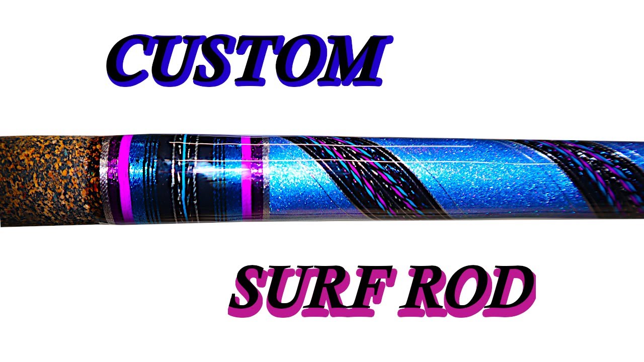 CUSTOM SURF ROD HANDLE BUILD IN 2 MIN | PIG WHIP CUSTOM FISHING ROD | ROD BUILDING | CUSTOM SURF ROD