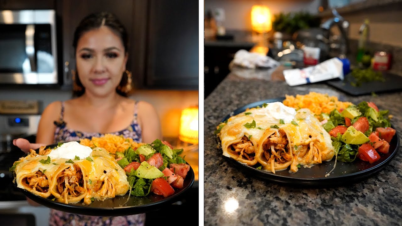 HOW TO MAKE THE BEST CHEESY CHICKEN CHIPOTLE ENCHILADAS