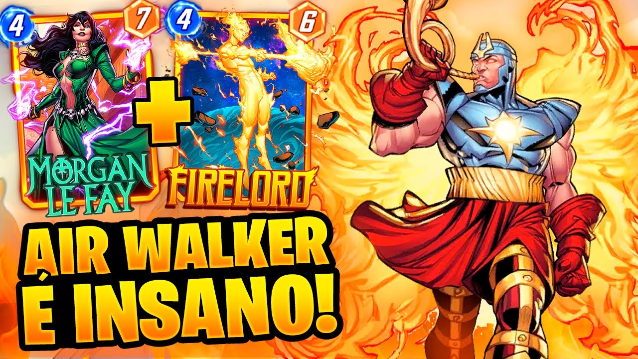 AIR WALKER SURPREENDE! Deck de Destrui&ccedil;&atilde;o com Morgan e Firelord Est&aacute; Incr&iacute;vel! |Marvel Snap