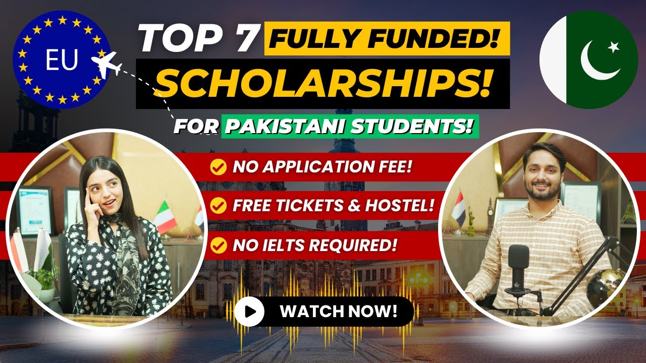 Top 7 Scholarships For international students | No IELTS Exam & No Application Fee! | URDU | HINDI