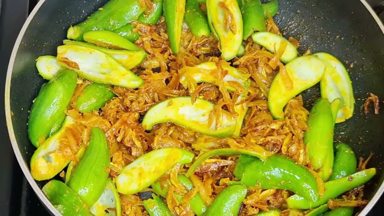chineese potol stir-fry with dry fish @WSkitchen