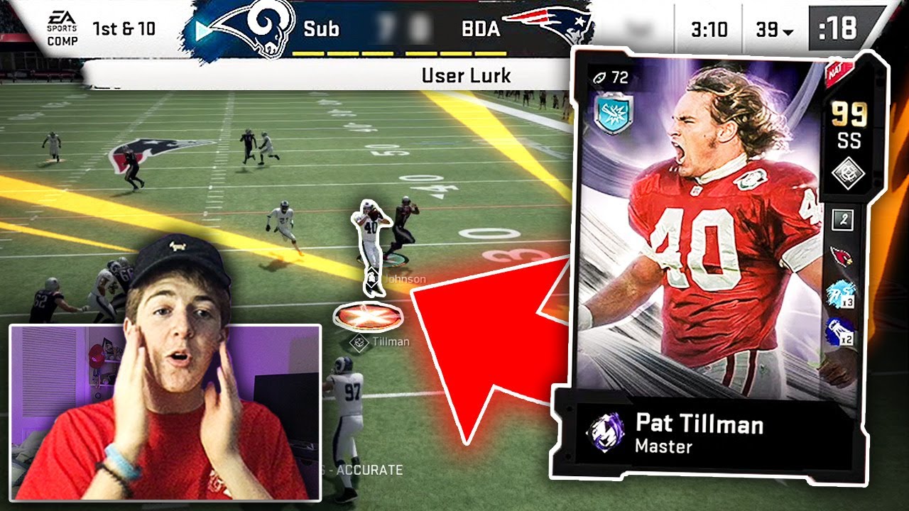 *99 MUT MASTER* PAT TILLMAN BREAKS MY GAME! Madden 20 Ultimate Team