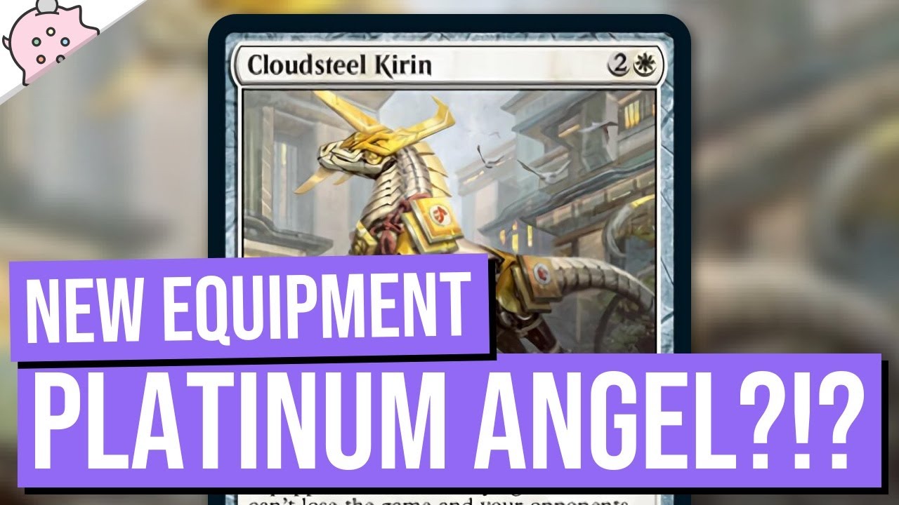 New Equipment Platinum Angel?!? | Cloudsteel Kirin | Cant Lose | Kamigawa Neon Dynasty Spoiler | MTG