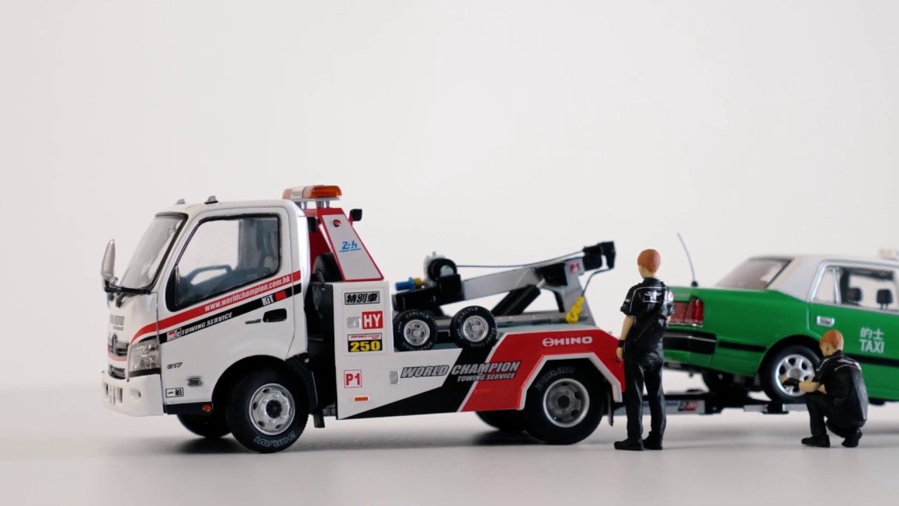 【TINY 1/43 HINO 300 韋川拖車】