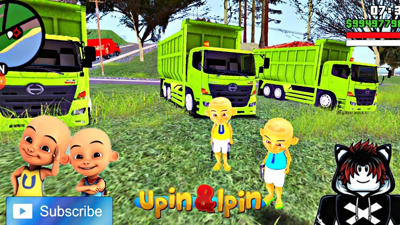Upin dan Ipin Kehilangan Truk Oleng, Lalu Naik Truk Kontainer ‼️ CS UPIN