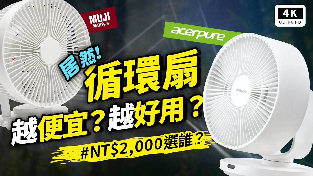 台日對戰！循環扇對決怎麼拚輸贏？無印良品循環風扇 vs. Acerpure COZY F3 開箱評測｜科技狗