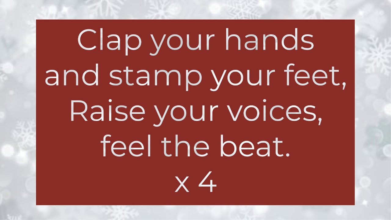 Sing up, it's Christmas!