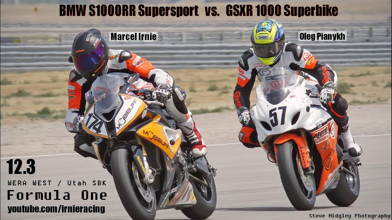 12.3 BMW S1000RR Supersport vs. GSXR 1000 Superbike (WERA F1 - MUSIC)