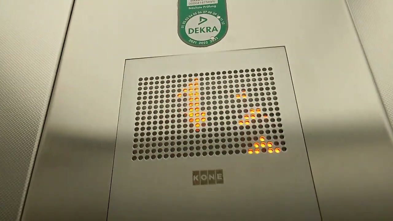 2018 KONE MRL Traction Elevator @ ZOB / Central Bus Station, Kiel, Germany.