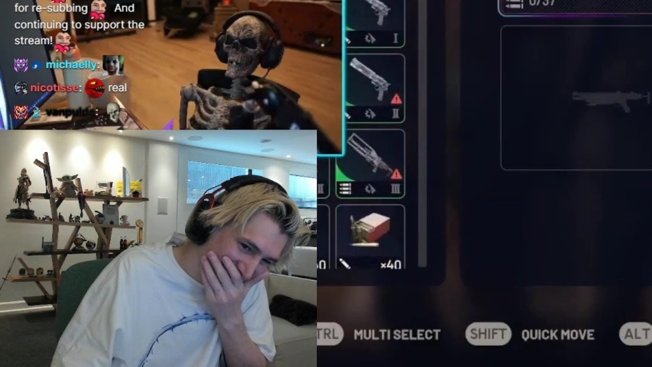 xQc умирает, смеясь над мифом, выдающим его за себя, на стриме Shroud