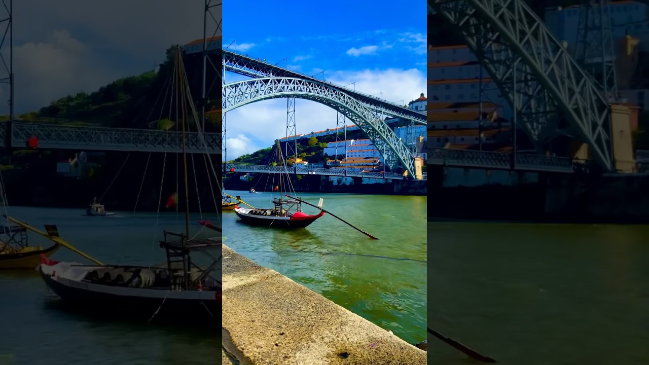 Rio Douro em Porto, Portugal 🇵🇹 #timelapsevideo #timelapse #viagem #Porto #portugal