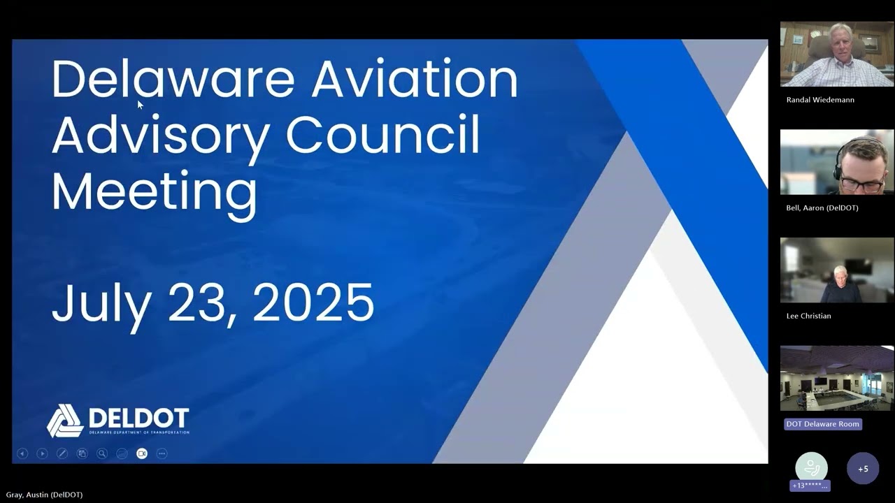 Delaware Aviation Advisory Council (DAAC) Meeting 7/23/25