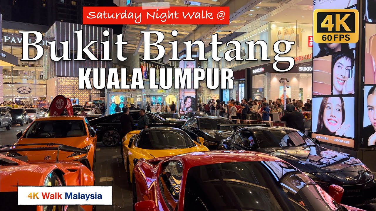 [4K 60fps HDR] SATURDAY NIGHT WALK @ BUKIT BINTANG KUALA LUMPUR | JUN 2025 - 🇲🇾🚶🏻‍♂️Tour