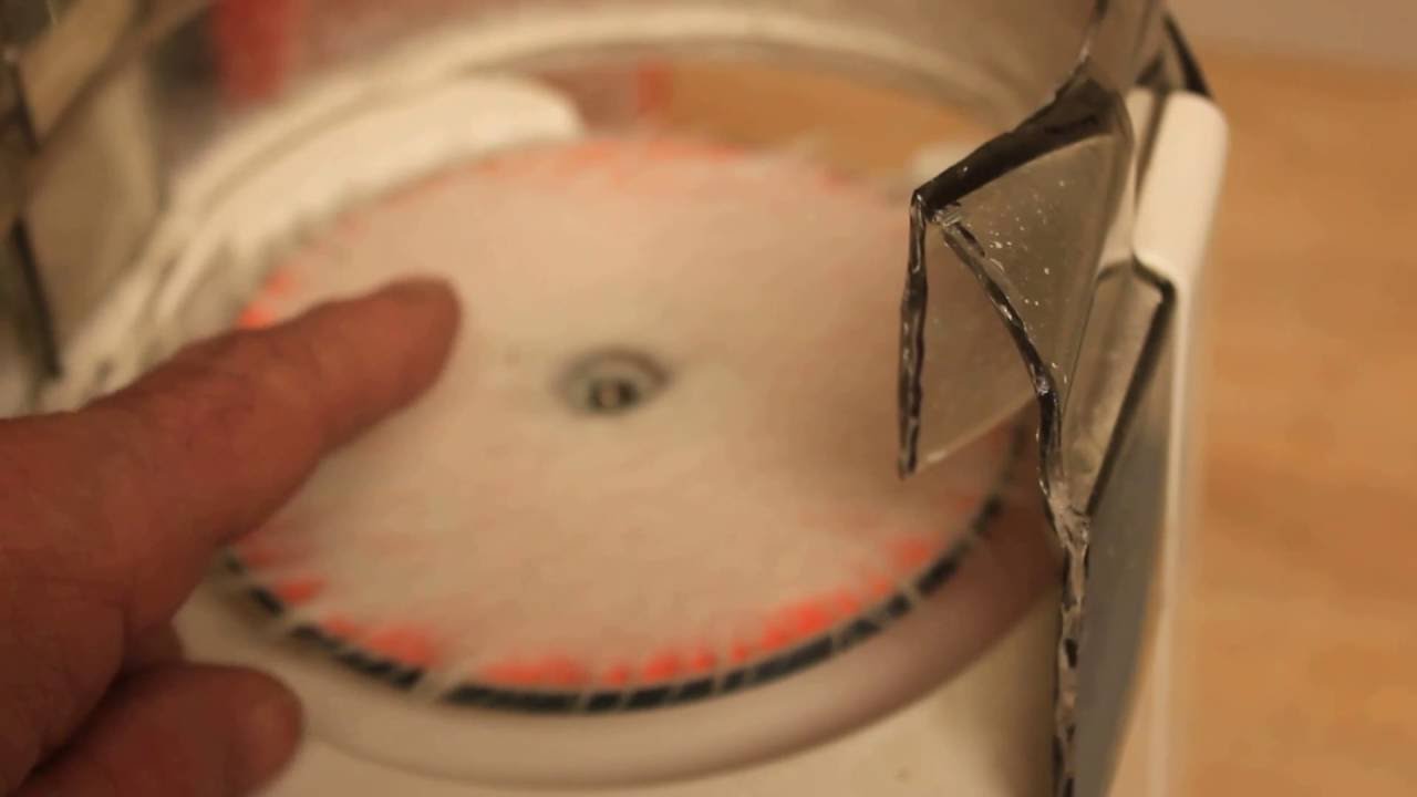 Home made CD re-surfacing machine