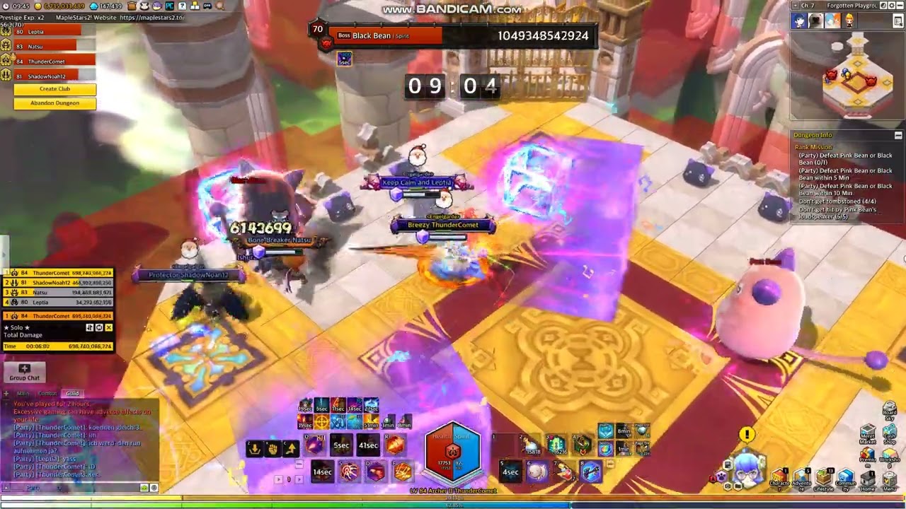 Maplestars2 our final Normal Double Bean run