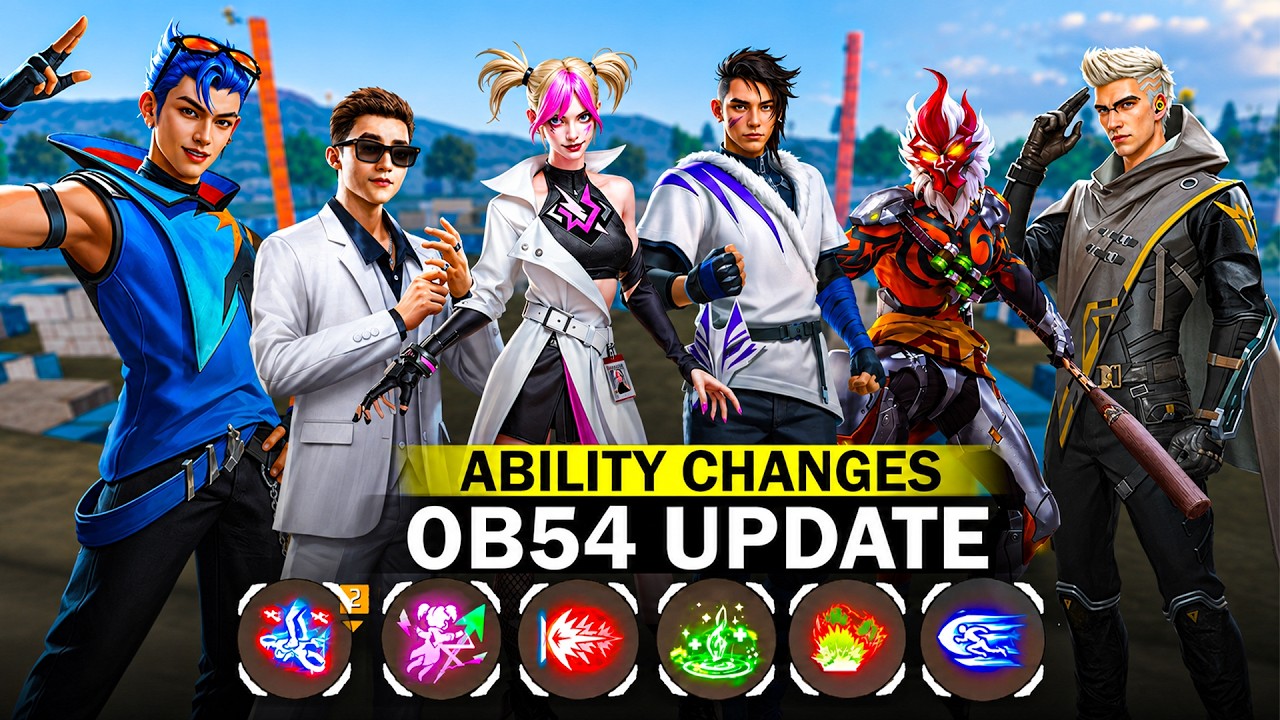 All Character Ability Changes in OB54 Update 😱 | Free Fire New Skills Added OB54 Update