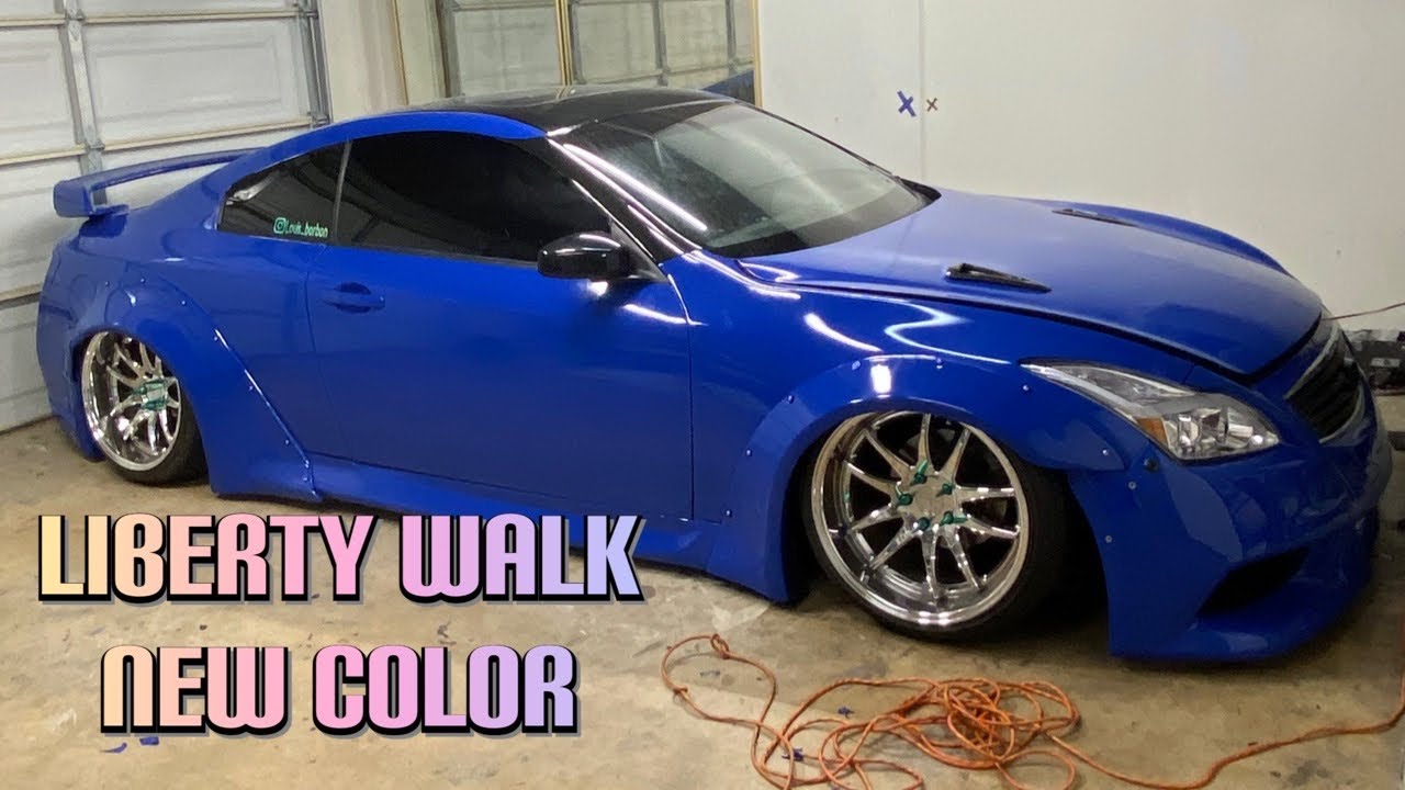 G35 WITH G37 CONVERSION LIBERTY WALK WIDE BODY NEW COLOR REVEAL