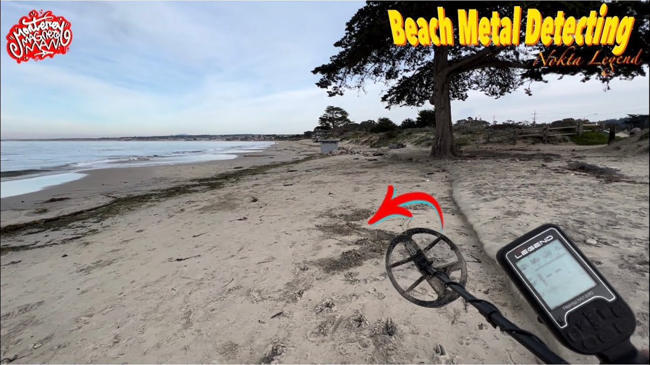 Metal Detecting Del Monte Beach Monterey, California! Nokta Legend!