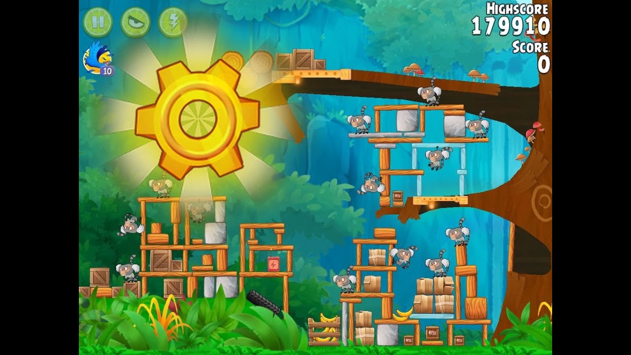 Angry Birds Rio Gear #9 Walkthrough Level 17 Timber Tumble