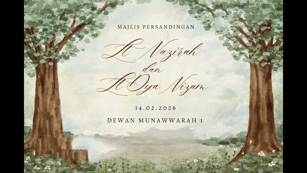 Majlis Perkahwinan - Lt Dya Nizam & Lt Nazirah