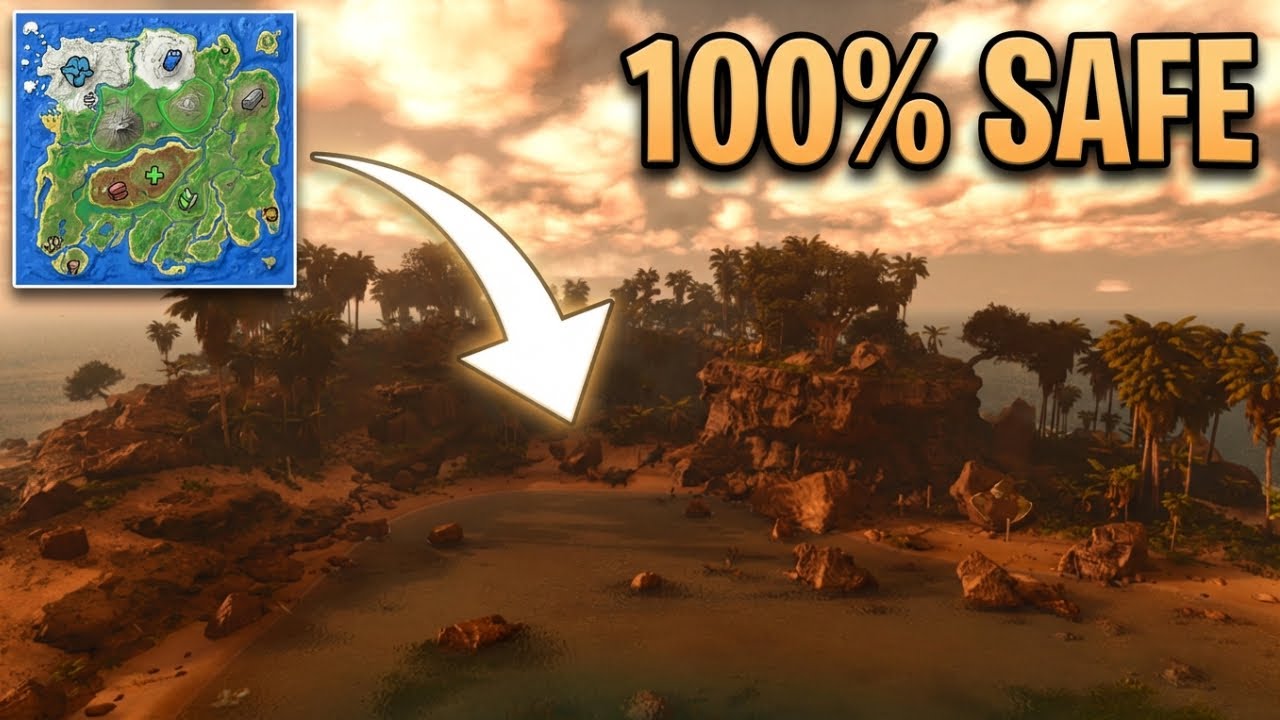 The Safest Spot to Build Your First Base | ARK Survival Ascended
